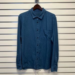 Original Paperbacks Linen men’s long sleeve button down